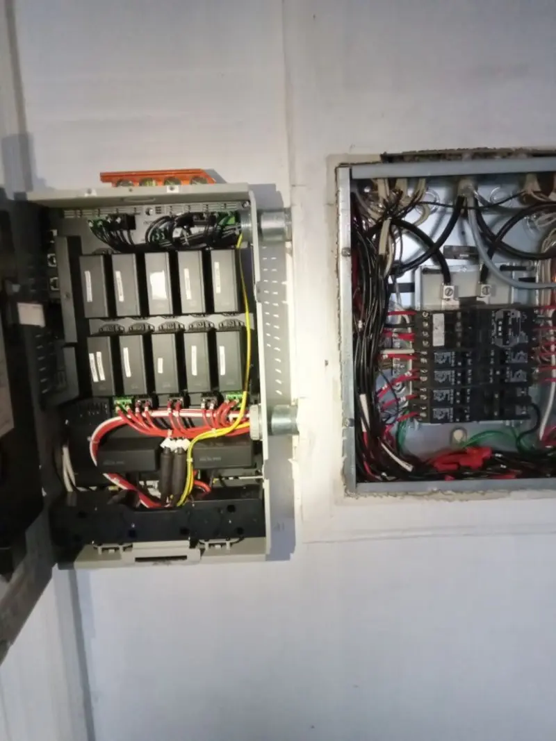Electrical panel upgrade completed for Security Camera Wiring in Scituate